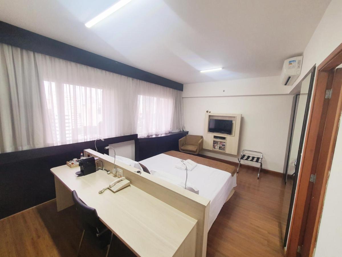 Lindo Flat Em Hotel 4 Estrelas Na Bela Vista São Paulo Exteriör bild